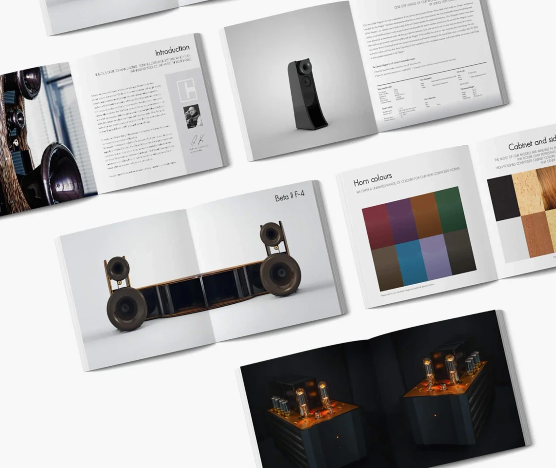 Cessaro: Web & Print for Luxury Speakers