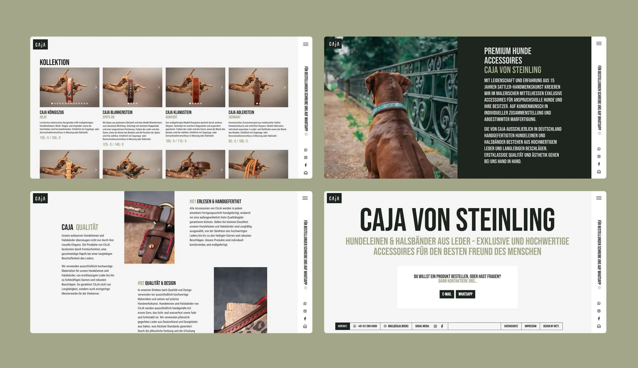 Caja von Steinling: Luxury Dog Accessories Branding screenshot 4