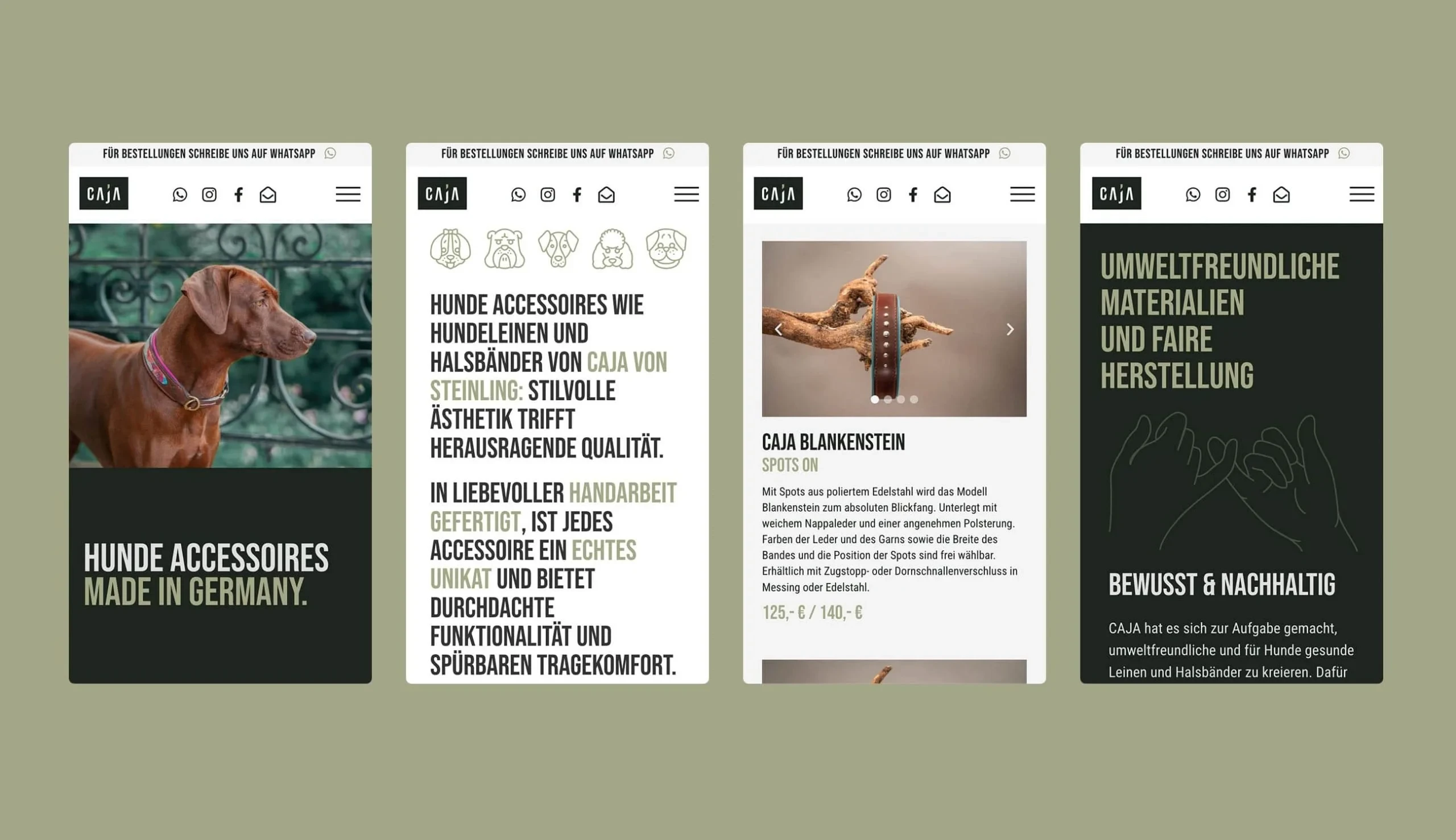 Caja von Steinling: Luxury Dog Accessories Branding screenshot 5