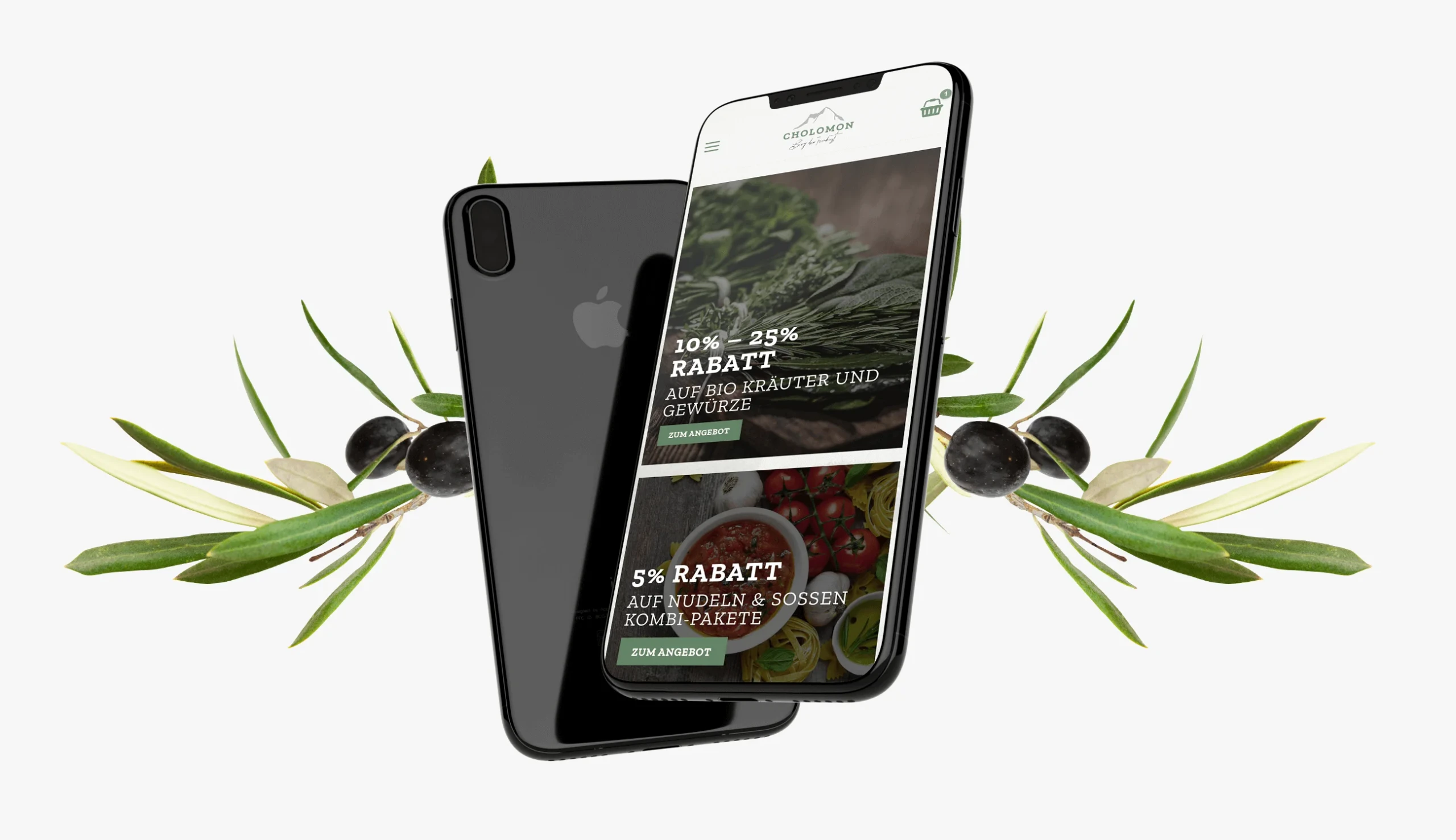 Cholomon: Webshop for a Greek Specialty Food Importer screenshot 6