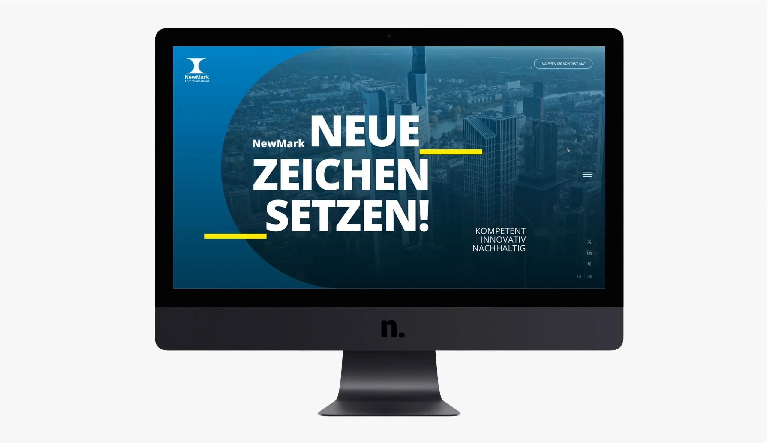 NewMark: Financial PR Website Relaunch screenshot 1