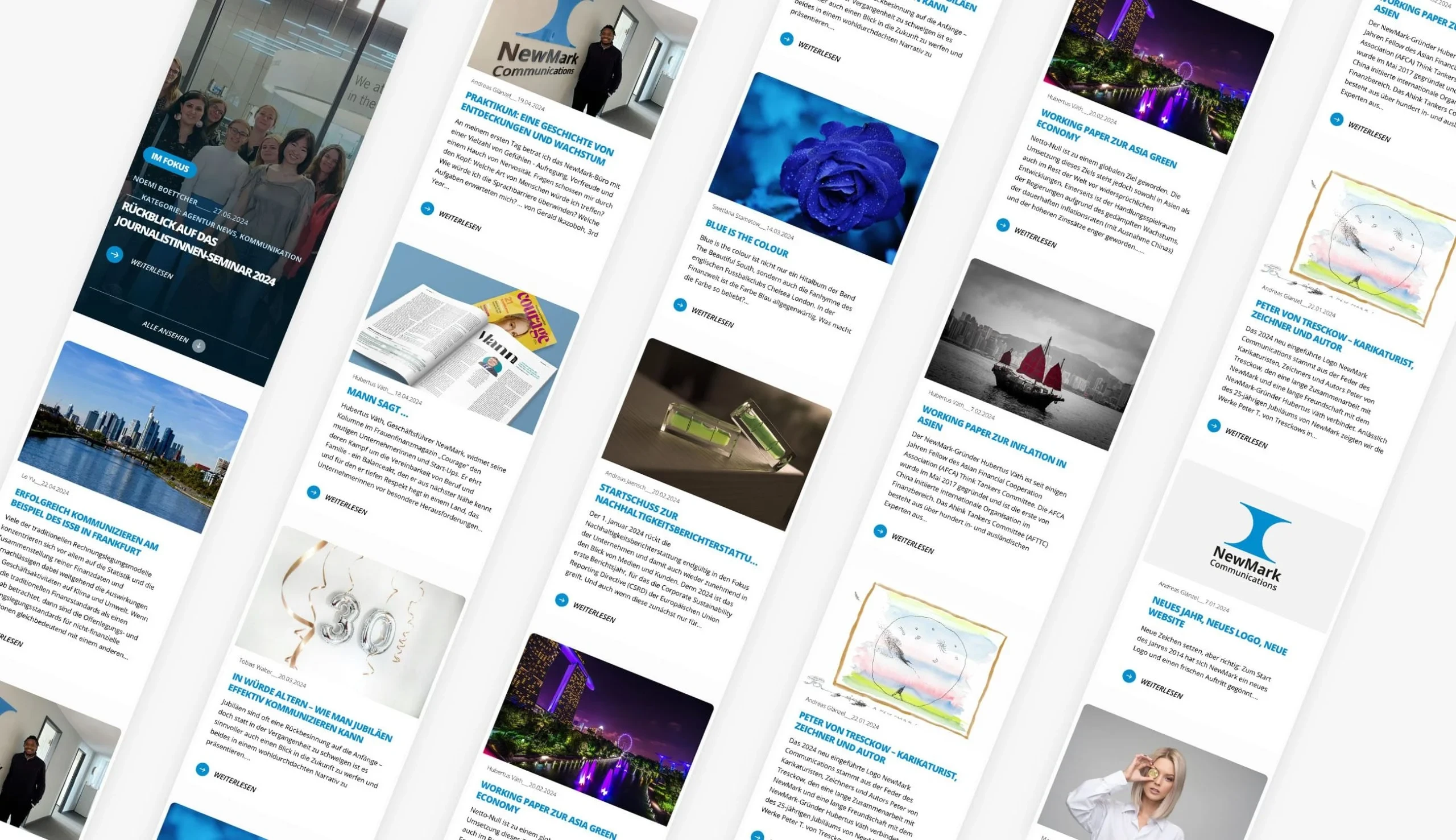 NewMark: Financial PR Website Relaunch screenshot 6