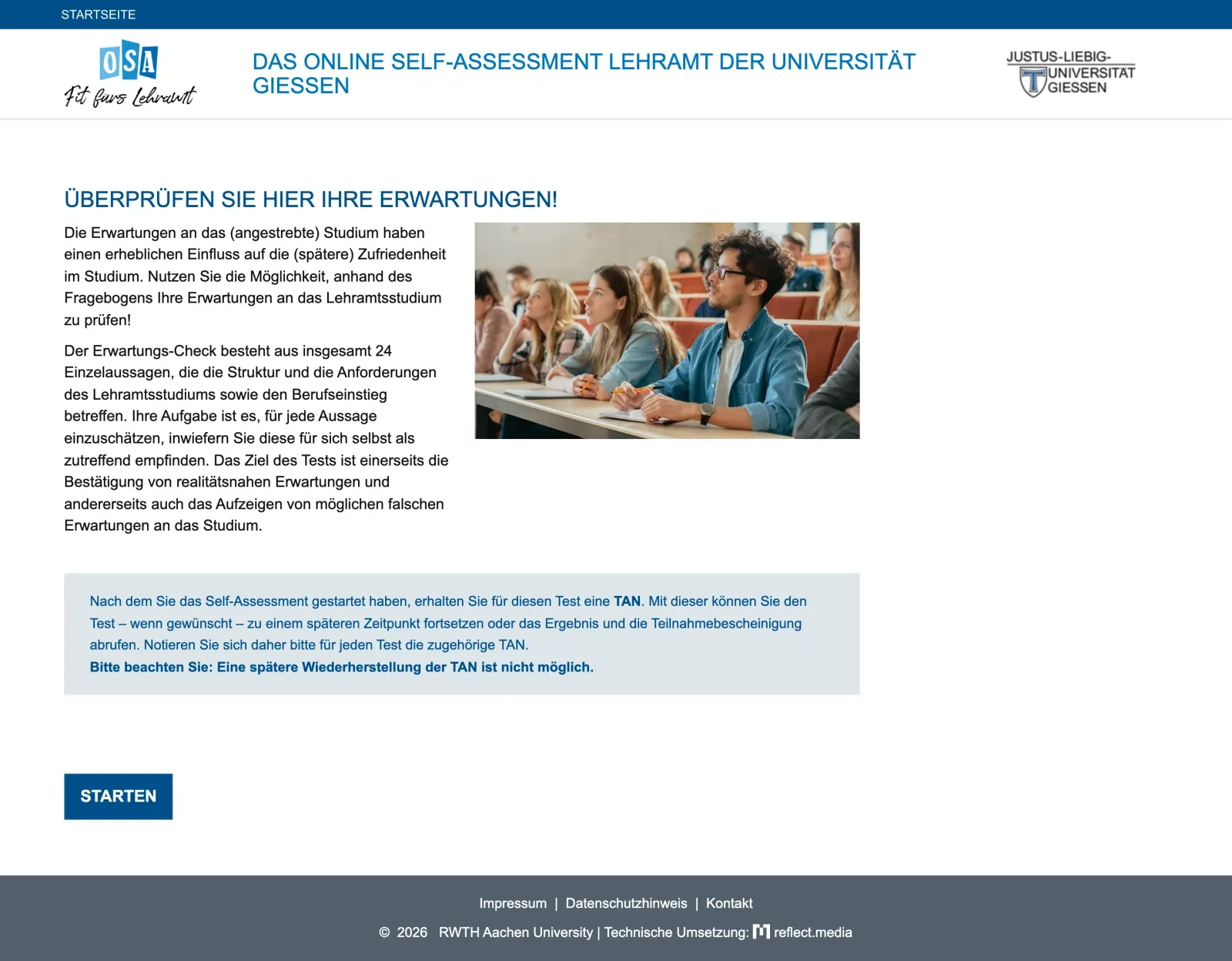 Fit fürs Lehramt: Online Self-Assessment screenshot 3